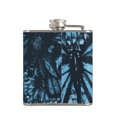 Abstract Grunge Blue Butterfly Art Personalized Heupfles (Achterkant)