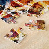 Abstract grunge graffiti patroon legpuzzel (Zijkant)