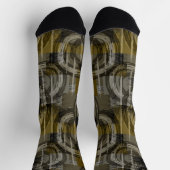 Abstract grunge, monochroom bruin sokken (Top)