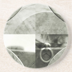 Abstract Grunge Ring in Star Sandstone Onderzetter