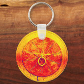 Abstract Grunge Ring in Star-Sleutelhanger Sleutelhanger (Voorkant)