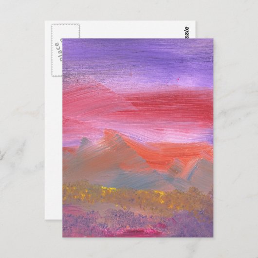 Abstract - Guash - Lodemgrasland 1 van 2 Briefkaart (Voorkant / Achterkant)