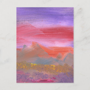 Abstract - Guash - Lodemgrasland 1 van 2 Briefkaart