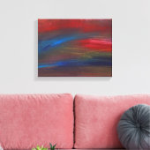 Abstract - Guash - Savana Canvas Afdruk (Insitu (Woonkamer))