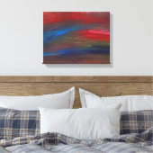 Abstract - Guash - Savana Canvas Afdruk (Insitu (Slaapkamer))