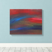 Abstract - Guash - Savana Canvas Afdruk (Insitu (Houten vloer))