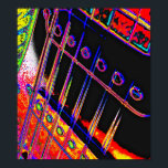 Abstract Guitar Modern Pop Art Poster Rock N Roll<br><div class="desc">Een andere Abstracte creatie van Kentucky Abstract Artist,  Kara Willis. 2012</div>