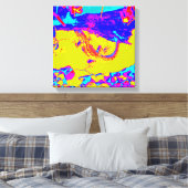 abstract hagedidoek canvas afdruk (Insitu (Slaapkamer))