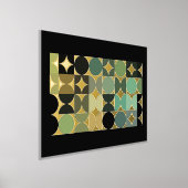 Abstract halfcirkels industriële fusiegoud folie afdrukken (Laagn)