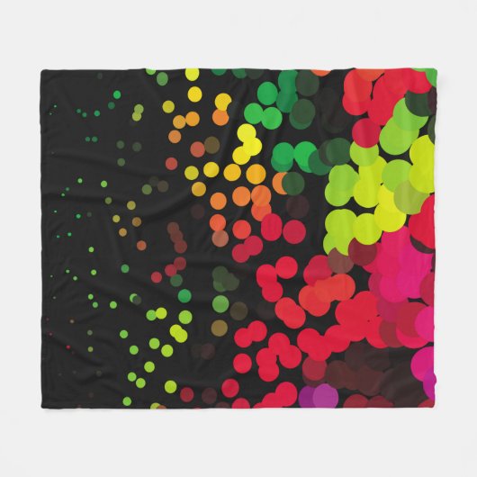 Abstract halftone background pattern. Geometric co Fleece Deken (Voorkant (Horizontaal))