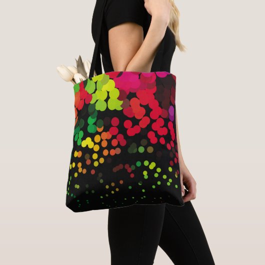Abstract halftone background pattern. Geometric co Tote Bag (Dichtbij)