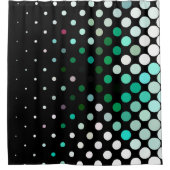 Abstract halftone background pattern. Geometric Douchegordijn (Voorkant)