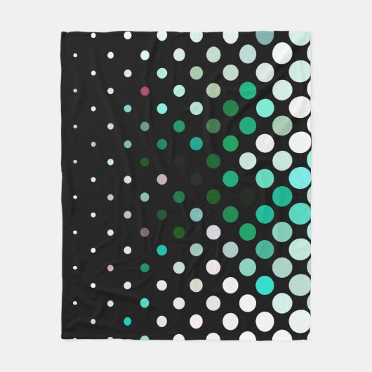 Abstract halftone background pattern. Geometric Fleece Deken (Voorkant)