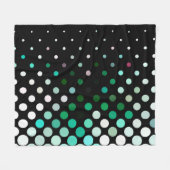 Abstract halftone background pattern. Geometric Fleece Deken (Voorkant (Horizontaal))