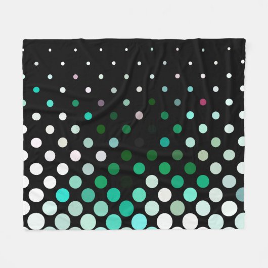 Abstract halftone background pattern. Geometric Fleece Deken (Voorkant (Horizontaal))