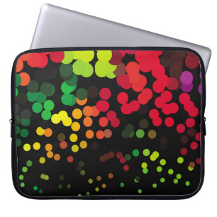 Abstract halftone background pattern. Geometric Laptop Sleeve