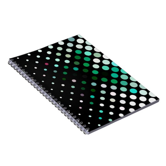 Abstract halftone background pattern. Geometric Notitieboek (Rechterzijde)