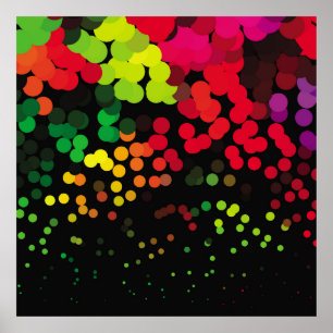 Abstract halftone background pattern. Geometric Poster