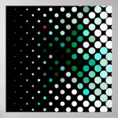 Abstract halftone background pattern. Geometric Poster (Voorkant)