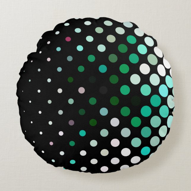 Abstract halftone background pattern. Geometric Rond Kussen (Voorkant)