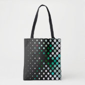 Abstract halftone background pattern. Geometric Tote Bag (Voorkant)