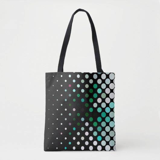 Abstract halftone background pattern. Geometric Tote Bag (Voorkant)