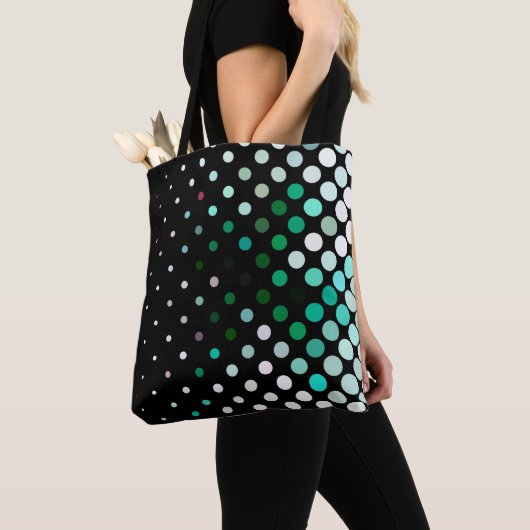 Abstract halftone background pattern. Geometric Tote Bag (Dichtbij)