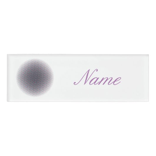 Abstract Halftoon Pulserende Cirkel Thunder_Cove Naambadge (Voorkant)