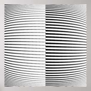 Abstract halftoonpatroon.  halftone stippen b poster
