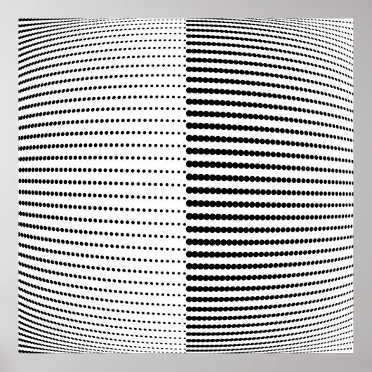 Abstract halftoonpatroon. halftone stippen b poster (Voorkant)