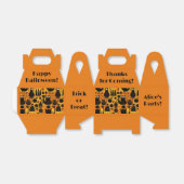 Abstract Halloween Bedankdoosjes (Uitgevouwen)