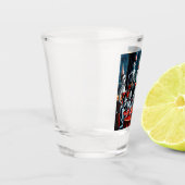 Abstract Halloween Feest Shot Glas (Links)