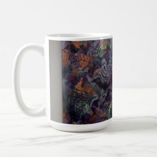 Abstract Halloween Koffiemok (Links)