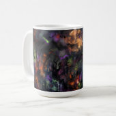 Abstract Halloween Koffiemok (Voorkant links)