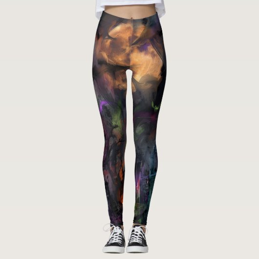 Abstract Halloween Leggings (Voorkant)