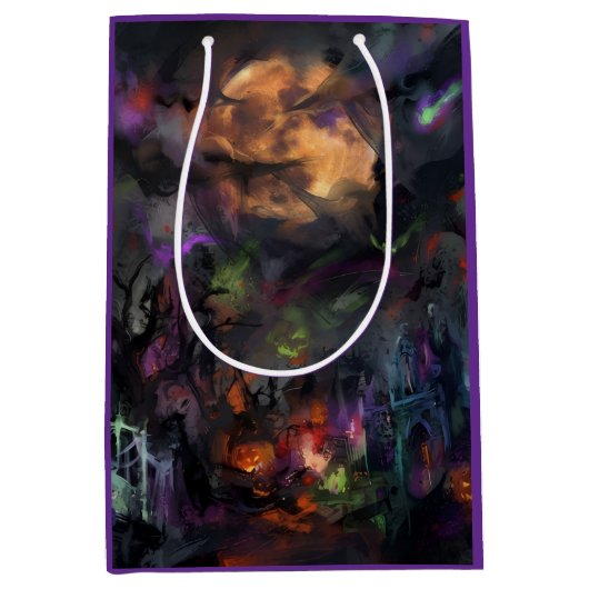 Abstract Halloween Medium Cadeauzakje (Voorkant)