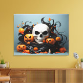 Abstract Halloween ontwerp Canvas Afdruk (Insitu (Woonkamer))