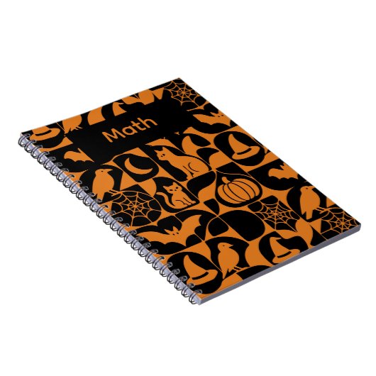 Abstract Halloween ontwerp Notitieboek (Rechterzijde)