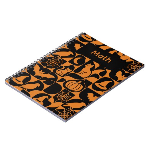 Abstract Halloween ontwerp Notitieboek (Linkerzijde)