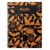 Abstract Halloween ontwerp Notitieboek (Voorkant)