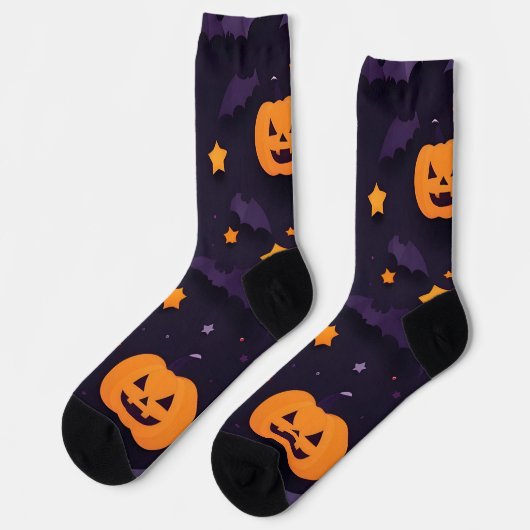 Abstract Halloween ontwerp Sokken (Links)
