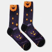 Abstract Halloween ontwerp Sokken (Rechts)