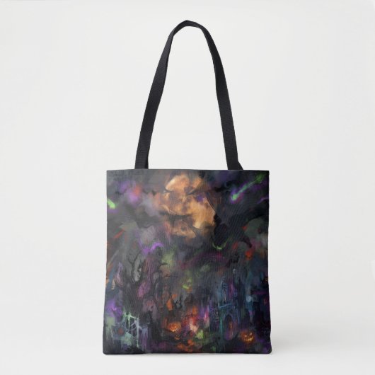 Abstract Halloween Tote Bag (Voorkant)