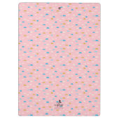 Abstract Halve Maan Roze Patterned Klembord (Achterkant)