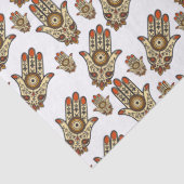 Abstract Hamsa Amulet (Hand of Fatima) Pattern Tissuepapier (Detail)
