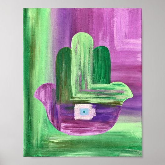 Abstract Hamsa Poster (Voorkant)