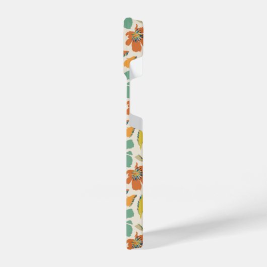 Abstract Hand-Drawn Boho Floral Pattern iPhone Hoesje (Linkerkant)