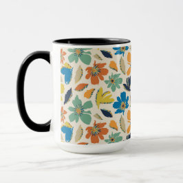Abstract Hand-Drawn Boho Floral Pattern Mok
