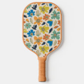 Abstract Hand-Drawn Boho Floral Pattern Pickleball Paddle (Voorkant)