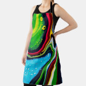 Abstract hand painted background, liquid acrylic p schort (Insitu)